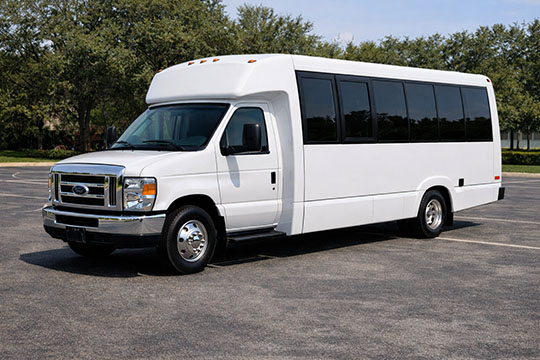 18-passenger minibus available for charter in Allen, TX